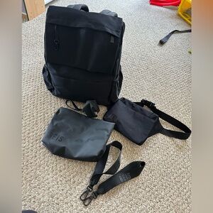 BEIS Black Original Ultimate Diaper Backpack